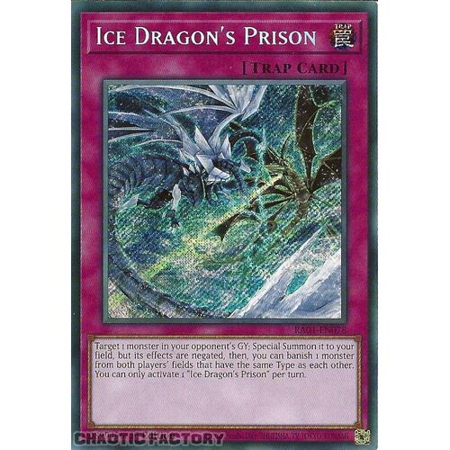 RA01-EN078 Ice Dragon's Prison Secret Rare 1st Edition NM