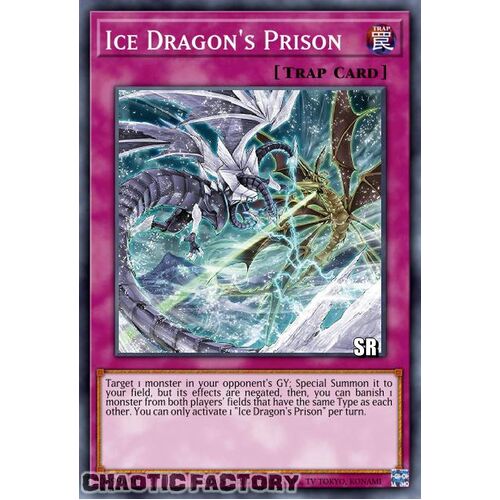 RA01-EN078 Ice Dragon's Prison Super Rare 1st Edition NM