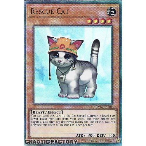 Ultimate Rare RA02-EN001 Rescue Cat 1st Edition NM