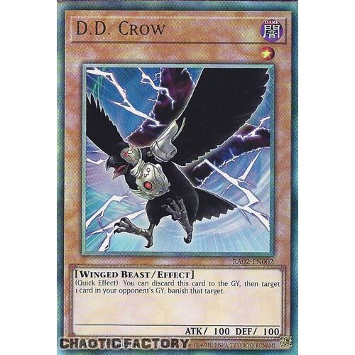 Ultimate Rare RA02-EN002 D.D. Crow 1st Edition NM