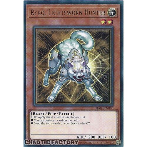 RA02-EN003 Ryko, Lightsworn Hunter Ultra Rare 1st Edition NM