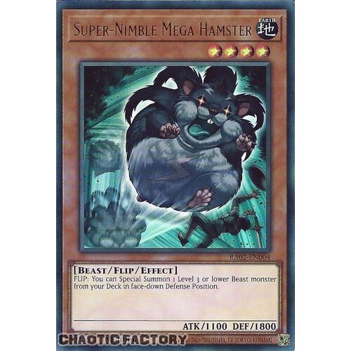 RA02-EN004 Super-Nimble Mega Hamster Ultra Rare 1st Edition NM