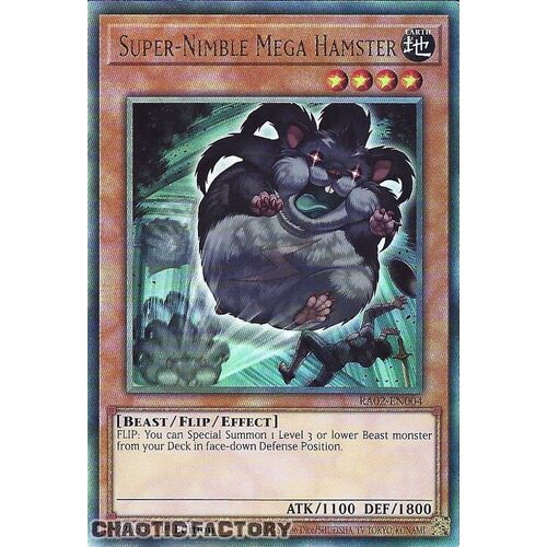 Ultimate Rare RA02-EN004 Super-Nimble Mega Hamster 1st Edition NM