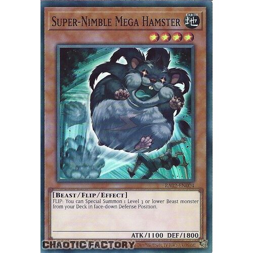 RA02-EN004 Super-Nimble Mega Hamster Super Rare 1st Edition NM