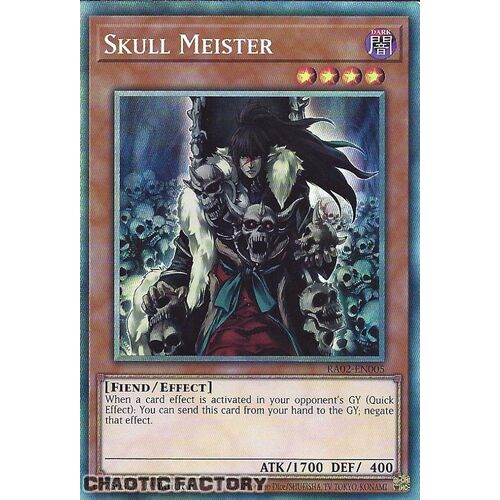 Collector's Rare RA02-EN005 Skull Meister 1st Edition NM