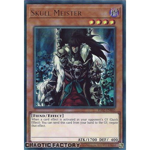 RA02-EN005 Skull Meister Ultra Rare 1st Edition NM