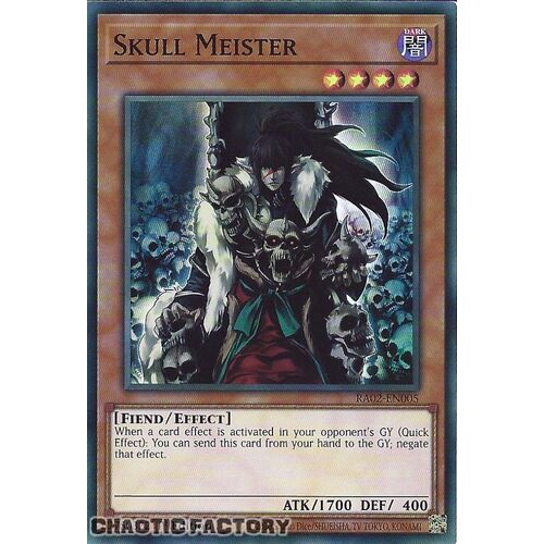 RA02-EN005 Skull Meister Super Rare 1st Edition NM