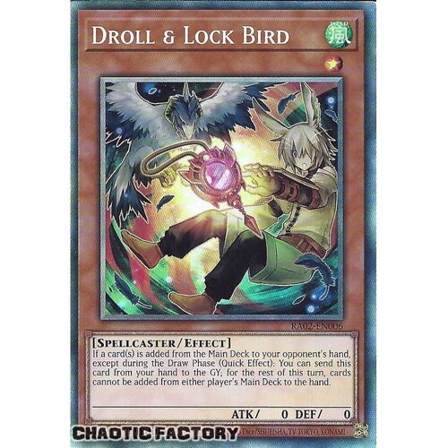 Collector's Rare RA02-EN006 Droll & Lock Bird (alternate art) 1st Edition NM