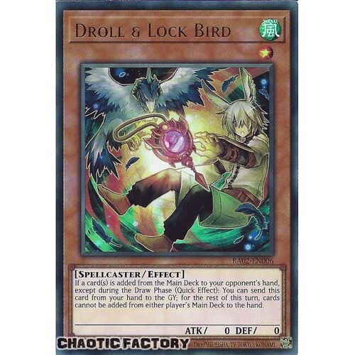 RA02-EN006 Droll & Lock Bird (alternate art) Ultra Rare 1st Edition NM