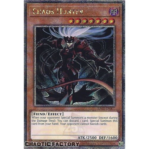 Quarter Century Secret Rare RA02-EN007 Chaos Hunter 1st Edition NM