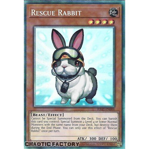 Collector's Rare RA02-EN008 Rescue Rabbit 1st Edition NM