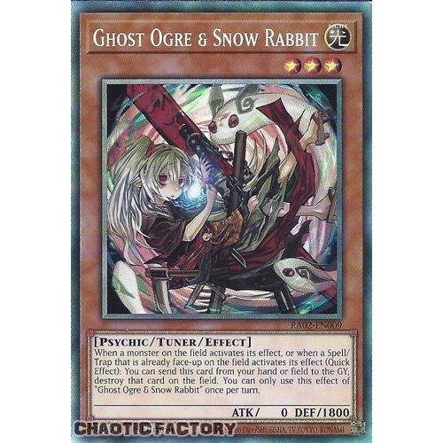 Collector's Rare RA02-EN009 Ghost Ogre & Snow Rabbit (alternate art) 1st Edition NM