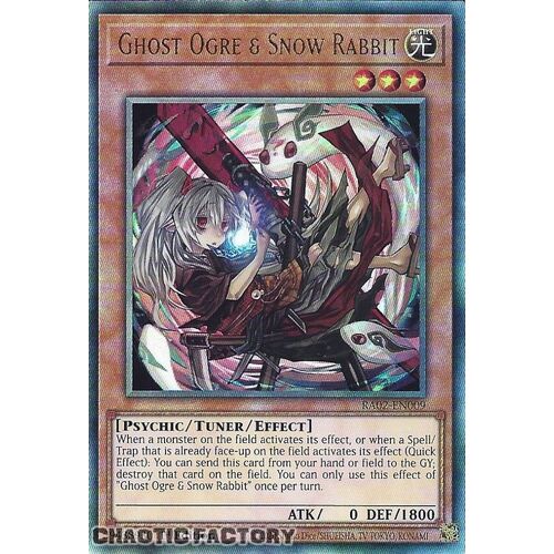 Ultimate Rare RA02-EN009 Ghost Ogre & Snow Rabbit (alternate art) 1st Edition NM