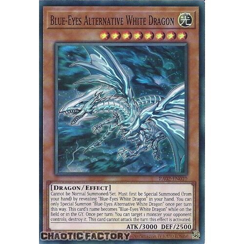 RA02-EN010 Blue-Eyes Alternative White Dragon Super Rare 1st Edition NM