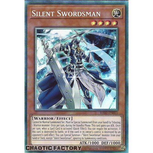 Collector's Rare RA02-EN011 Silent Swordsman 1st Edition NM