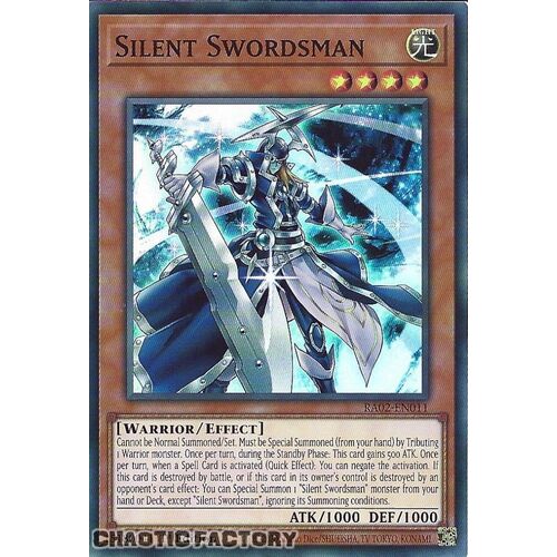 RA02-EN011 Silent Swordsman Super Rare 1st Edition NM