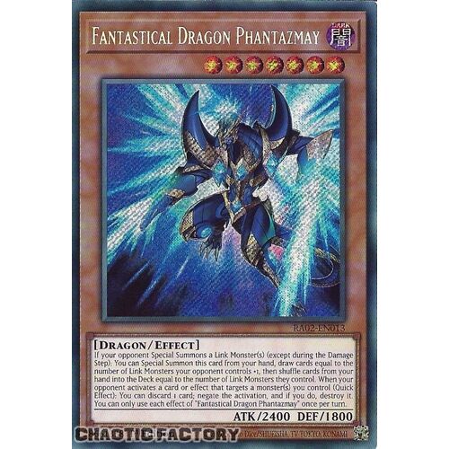 RA02-EN013 Fantastical Dragon Phantazmay (alternate art) Secret Rare 1st Edition NM