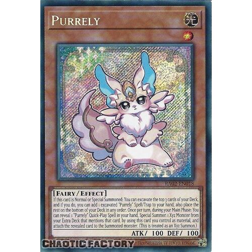 RA02-EN018 Purrely Secret Rare 1st Edition NM