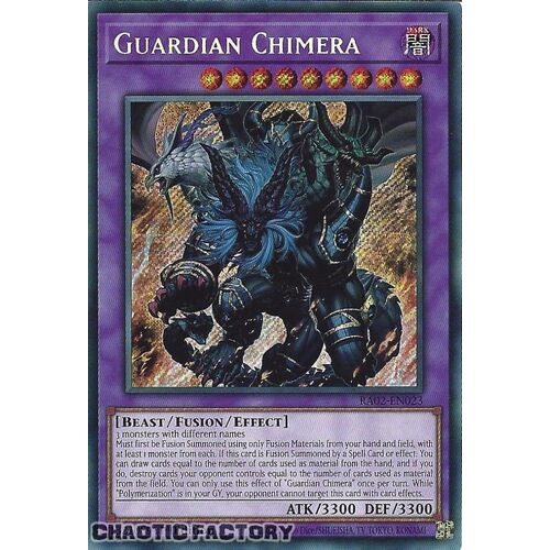 RA02-EN023 Guardian Chimera Secret Rare 1st Edition NM