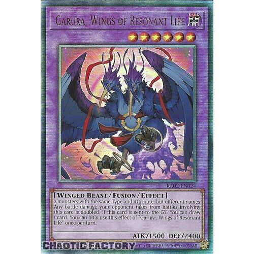 Ultimate Rare RA02-EN024 Garura, Wings of Resonant Life 1st Edition NM