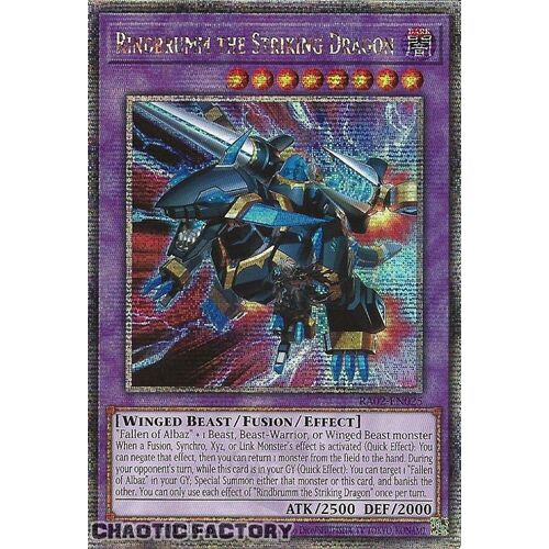 Quarter Century Secret Rare RA02-EN025 Rindbrumm the Striking Dragon 1st Edition NM