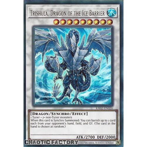 RA02-EN026 Trishula, Dragon of the Ice Barrier Ultra Rare 1st Edition NM