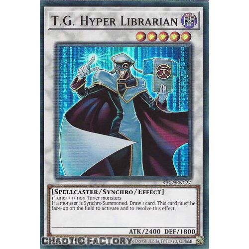 RA02-EN027 T.G. Hyper Librarian Super Rare 1st Edition NM