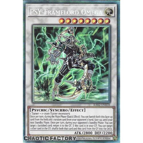 Collector's Rare RA02-EN028 PSY-Framelord Omega 1st Edition NM