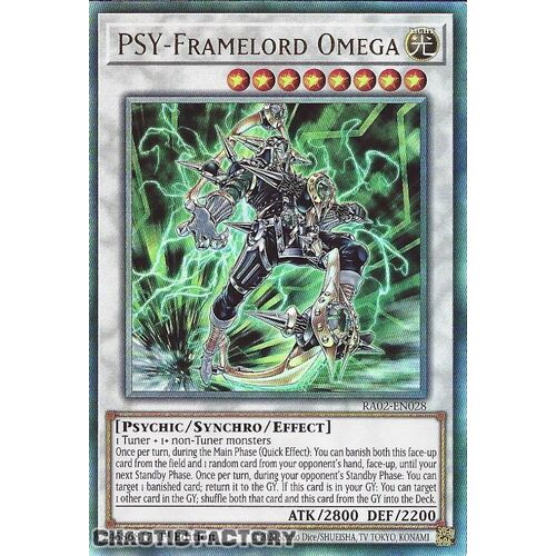 Ultimate Rare RA02-EN028 PSY-Framelord Omega 1st Edition NM