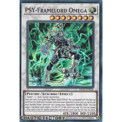 RA02-EN028 PSY-Framelord Omega Super Rare 1st Edition NM