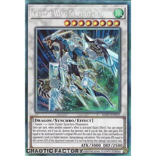 Collector's Rare RA02-EN029 Crystal Wing Synchro Dragon 1st Edition NM