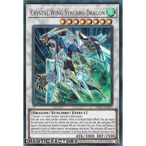 RA02-EN029 Crystal Wing Synchro Dragon Ultra Rare 1st Edition NM