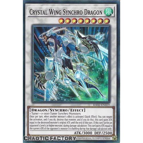 RA02-EN029 Crystal Wing Synchro Dragon Super Rare 1st Edition NM