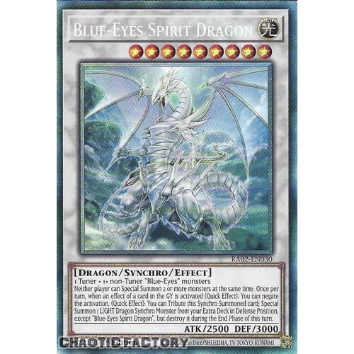 Collector's Rare RA02-EN030 Blue-Eyes Spirit Dragon 1st Edition NM
