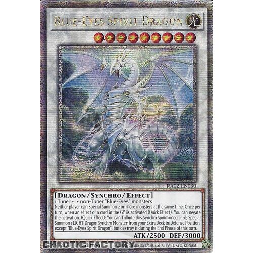 Quarter Century Secret Rare RA02-EN030 Blue-Eyes Spirit Dragon 1st Edition NM