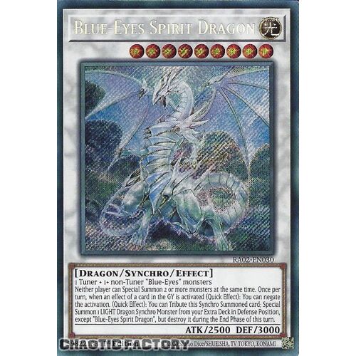 RA02-EN030 Blue-Eyes Spirit Dragon Secret Rare 1st Edition NM