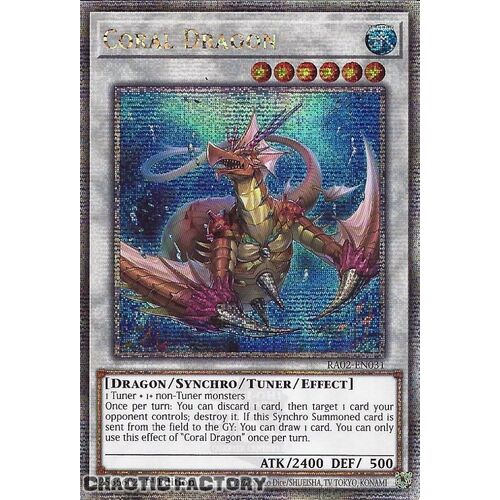 Quarter Century Secret Rare RA02-EN031 Coral Dragon 1st Edition NM