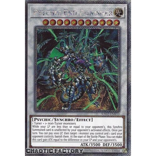 Platinum Secret Rare RA02-EN032 Psychic End Punisher 1st Edition NM