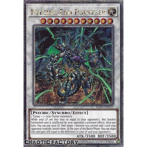 Quarter Century Secret Rare RA02-EN032 Psychic End Punisher 1st Edition NM
