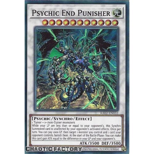 RA02-EN032 Psychic End Punisher Super Rare 1st Edition NM