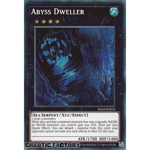 RA02-EN033 Abyss Dweller Secret Rare 1st Edition NM