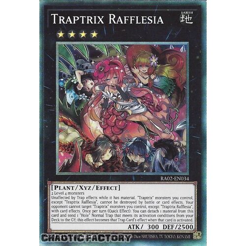 Collector's Rare RA02-EN034 Traptrix Rafflesia 1st Edition NM
