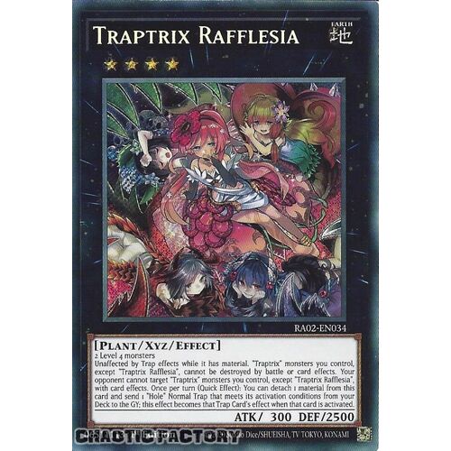 RA02-EN034 Traptrix Rafflesia Secret Rare 1st Edition NM