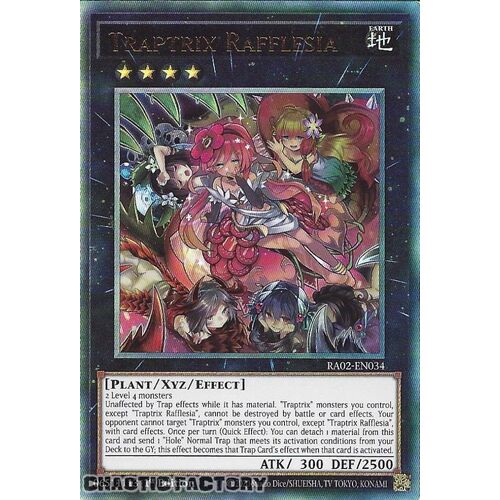 Ultimate Rare RA02-EN034 Traptrix Rafflesia 1st Edition NM