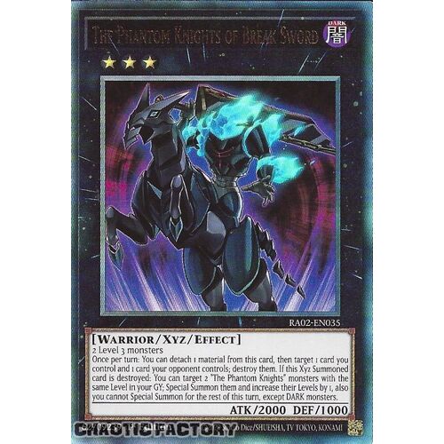 Ultimate Rare RA02-EN035 The Phantom Knights of Break Sword 1st Edition NM