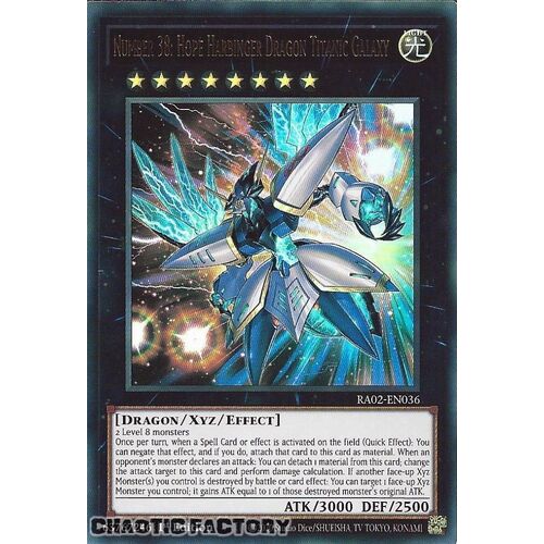 RA02-EN036 Number 38: Hope Harbinger Dragon Titanic Galaxy Ultra Rare 1st Edition NM