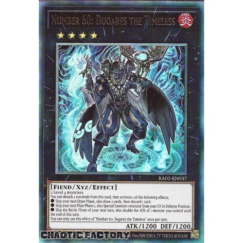 Ultimate Rare RA02-EN037 Number 60: Dugares the Timeless 1st Edition NM