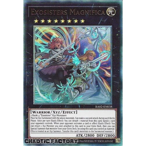 Ultimate Rare RA02-EN038 Exosisters Magnifica 1st Edition NM