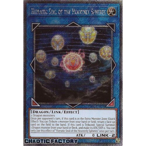 Platinum Secret Rare RA02-EN039 Hieratic Seal of the Heavenly Spheres 1st Edition NM