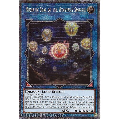 Quarter Century Secret Rare RA02-EN039 Hieratic Seal of the Heavenly Spheres 1st Edition NM